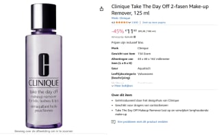 Clinique Take The Day Off Makeup Remover - 125 ml voor €11,60 bij Amazon