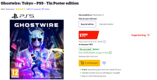 Ghostwire: Tokyo (PS5) Tin Poster edition voor €17,99 bij Bol.com