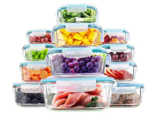 Boite Alimentaire Verre 24 Pièces Kichly - 12 Boite Conservation Verre En Verre, 12 Couvercles Transparents à 36,55€