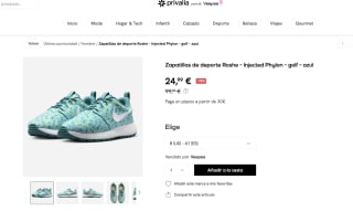 Zapatillas de deporte Nike Roshe Injected Phylon golf azul por 24,99€