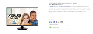 Monitor ASUS VA24EHF 23.8" LED IPS FullHD 100Hz por 75,11€