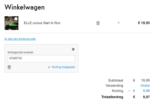 50% korting op de cursus Start To Run van ELLE