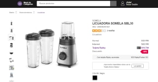 Licuadora Somela SBL30 por $19.794