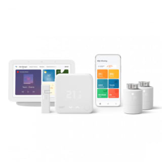 tado° Slimme Bedrade Thermostaat Starter Kit V3+ + 2x Radiatorknoppen + Google Nest Hub (Gen. 2) voor €249,95 bij Tink
