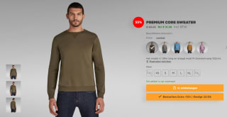 G-STAR – Premium core sweater voor €31,48 in de G-Star Outlet