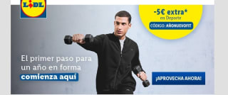 5€ dto en compras de +50€ en sección deportesn desde Lidl