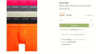 50% korting op Calvin Klein herenboxers kort & lang bij The Little Green Bag
