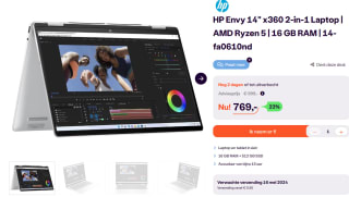 HP envy x360 14-fa0610nd voor €799 via iBOOD