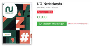 Prijsfout! NU Nederlands 2f boek gratis bij Boeken.nl