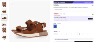 Sandalia Marrón marca Gioseppo para Mujer por 34,15€ (22,15€ nuevo usuario)