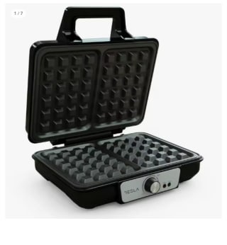 Gofrera TESLA WM200BX (1000W, temperatura de trabajo baja 140°, alta 220°, placa antiadherente, 2 rebanadas, indicador luminoso, sistema de protección contra sobrecalentamiento) por 18.51€ (Cuenta Nueva 9.25€)