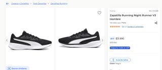Zapatilla Running Night-Runner V3 Mujer por $31.990