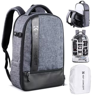 Mochila K&F Concept Fotográfica Impermeable Profesional para Cámara Reflex Trípode Lentes poe solo 58,99€