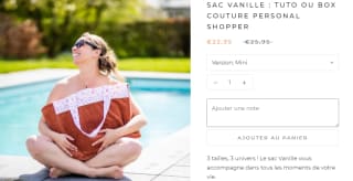 Sac Vanille à 22,95€