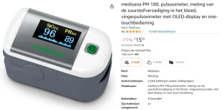 Medisana Saturatiemeter PM 100 voor €15 bij Amazon