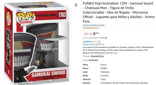 Figura FUNKO Pop! Animation: CSM - Samurai Sword - Chainsaw Man por 8€