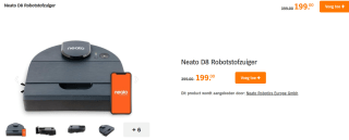 Neato D8 Robotstofzuiger voor €199 bij Albert Heijn