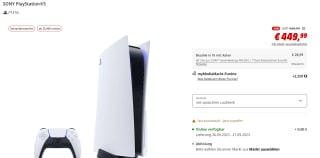 PlayStation 5 - Disc edition voor €449,99 bij de Mediamarkt in Duitsland