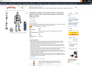 Figura de Acción Buzz Lightyear XL-01 13cm por solo 7,56€