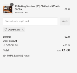 PC Building Simulator Steam por 1,80€