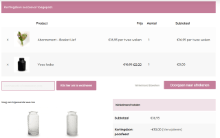 €10 korting + gratis vaas bij Bloemenvandeteler