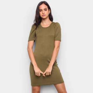 Vestido Daiane Caroline, modelo Tubinho Liso - R$ 19,99