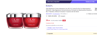 2 cremas Olay Regenerist Hidratante Con SPF 30 por 28,49€