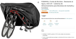Funda de Bicicleta para Agua y UV a $199 en Amazon
