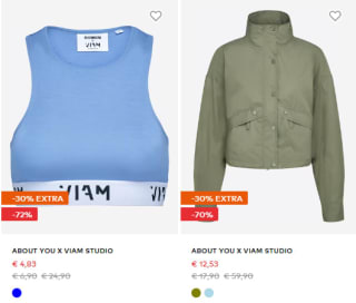 Tot 50% extra korting op herfst deals bij About You