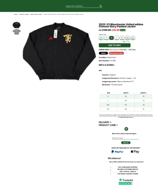 2022-23 Manchester United Adidas Chinese Story Padded Jacket por 45€