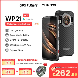 Móvil Oukitel WP21 9800 mAh12GB 256GB a solo 262,99€