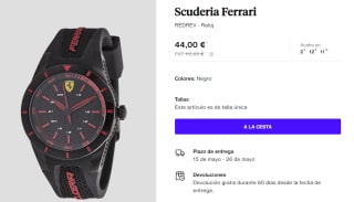 Reloj para Hombre Scuderia Ferrari REDREV por 44€