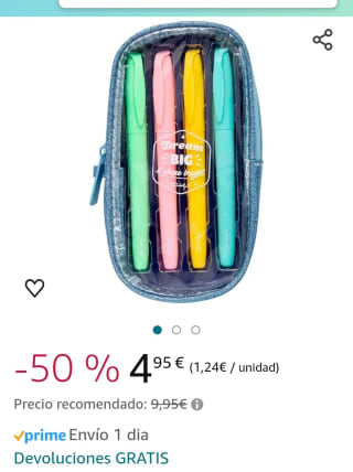 4 subrayadores Mr.Wonderful por 4,95€.