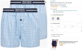BOSS Boxershort set van 2 stuks voor €15,98 bij Amazon