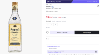 Bebidas alcohólicas a precios super baratos en Miravia