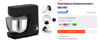 Tefal Equinox Keukenmachine voor €69,95 bij ibood