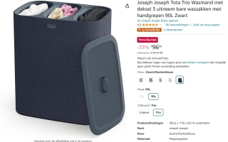 Joseph Joseph Tota Trio Wasmand met deksel voor €96,99 met Amazon prime