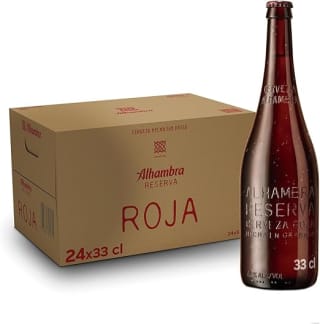 24 botellines Alhambra Reserva Roja 33cl, Cerveza Alhambra Bock Tostada por 19,17€