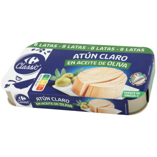 Pack 16 latas de Atún en Aceite de Oliva por 8,70€ Carrefour
