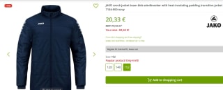 Jako Team 2.0 Regenjas voor Kinderen voor €20,33
