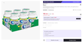 Pack 6 x 46 Chicles Orbit White Bote de Chicles Sin Azúcar Sabor Hierbabuena por 6.08€