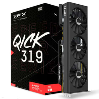Tarjeta Gráfica XFX Speedster QICK 319 AMD Radeon RX 7700 XT Black Edition 16GB GDDR6 por 399,95€