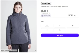 Chaqueta de Esqui para Mujer Salomon SNOW REBEL por 81€