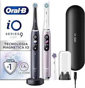 Oral-B iO 9 Duo Pack – Zwart en Roze – Elektrische Tandenborstel voor €289,99 bij Amazon