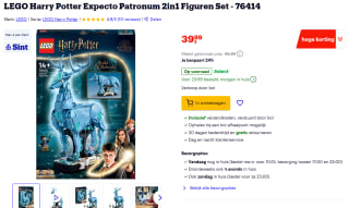 LEGO Harry Potter Expecto Patronum (76414) voor €39,99 bij Bol
