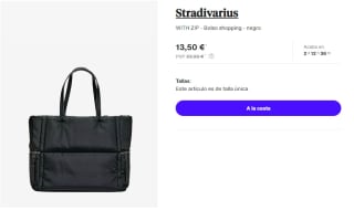 Bolso Shoopping Stradivarius por 13.5€