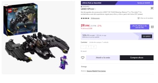 LEGO DC Batwing: Batman vs. The Joker de 357 Piezas por 20.99€.