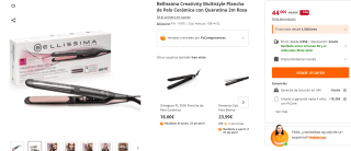 Bellissima Creativity Multistyle Plancha de Pelo Cerámica con Queratina por 44€