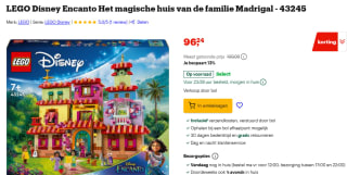 Lego Disney Encanto Het magische huis van de familie Madrigal voor €96,24 bij Lego