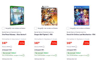 Tot 65% korting op korting Manga/Anime style games bij Bol.com